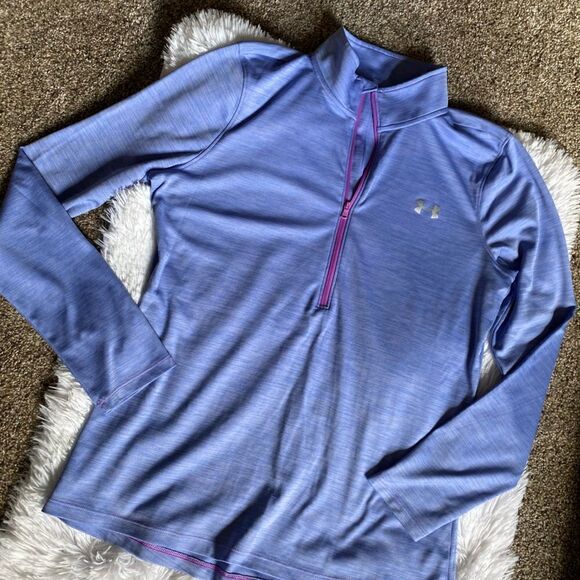 Under Armour Quarter Zip Shirt Size Large FLAWED - Picture 1 of 11